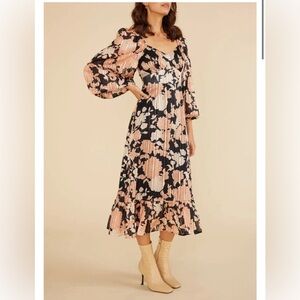 BONNIE-Mink Pink Midi dress